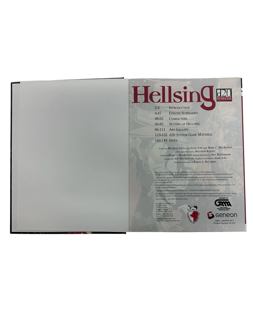 N/A hellsing d20